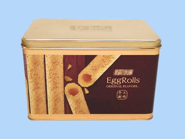 双十一种草零食之蛋卷包装铁盒